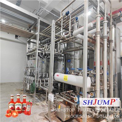 Bearbetningslinje för tomatsås